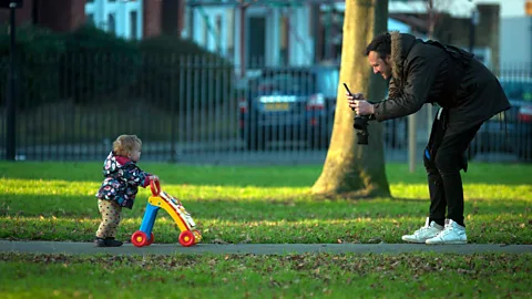 Richard Baker/Getty Images Many parents choose to introduce their children to social media from a young age (Credit: Richard Baker/Getty Images)