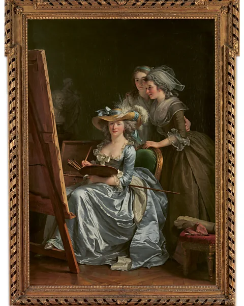 Metropolitan Museum of Art, New York Self-Portrait with Two Pupils, Marie Gabrielle Capet and Marie Marguerite Carreaux de Rosemond, 1785, by Adélaïde Labille-Guiard (Credit: Metropolitan Museum of Art, New York)