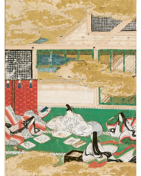 Harvard Art Museums/Arthur M Sackler Museum/ the Hofer Collection of the Arts of Asia The Picture Contest (Eawase) from the Tale of Genji, 1509–10, by Tosa Mitsunobu (Credit: Harvard Art Museums/Arthur M Sackler Museum/ the Hofer Collection of the Arts of Asia)