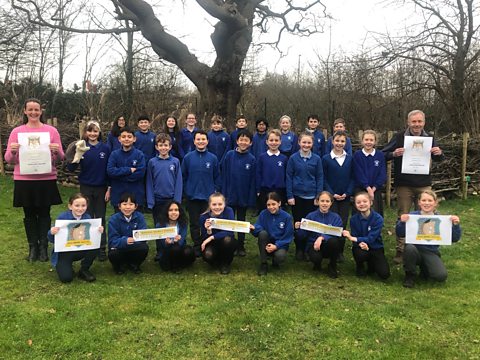 The students at Lord Deremore pose for a picture