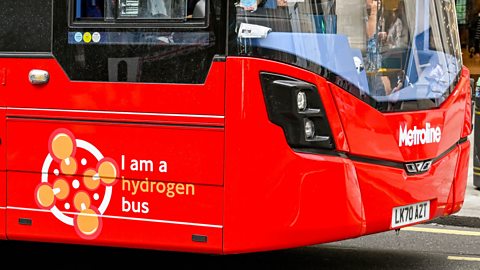 Hydrogen-powered bus in operation