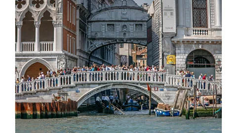 Andia/Getty Images During peak days in the summer in Venice, tourists can outnumber locals by a ratio of 2:1 (Credit: Andia/Getty Images)