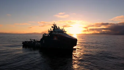 BBC's The Travel Show An large ocean vessel takes people from St Johns, Newfoundland, to the Titanic site (Credit: BBC's The Travel Show)