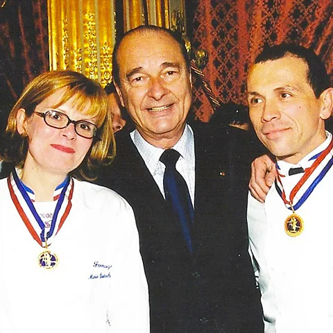 Fromagerie Quatrehomme Marie Quatrehomme (left) was the first woman to earn any MOF distinction since the contest's founding (Credit: Fromagerie Quatrehomme)