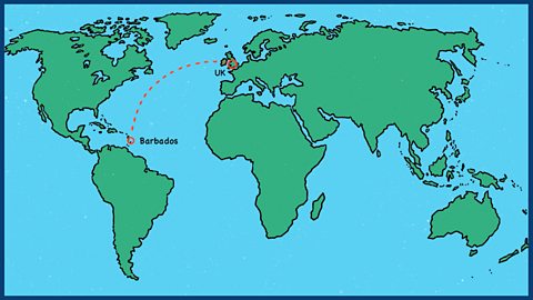 Malorie's parents' journey to London from Barbados