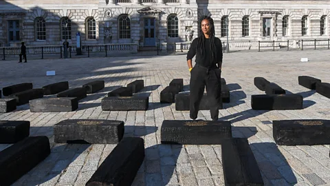 Alamy Kilomba (pictured) trained in clinical psychology and psychoanalysis, and treated refugees from war-torn countries (Credit: Alamy)