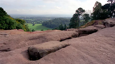 Alamy Garner grew up in Alderley Edge, a Cheshire village at the base of a steep escarpment of red sandstone, often known as The Edge (Credit: Alamy)
