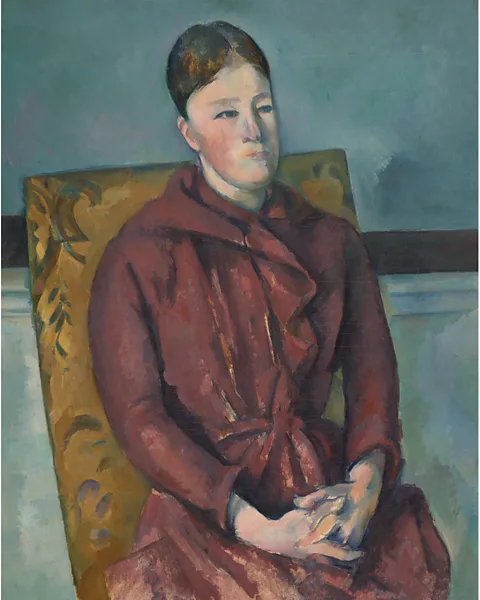Art Institute Chicago Madame Cézanne in a Yellow Chair (1888-90) reveals quirks of the human eye, including the 'Troxler's fading' phenomenon (Credit: Art Institute Chicago)