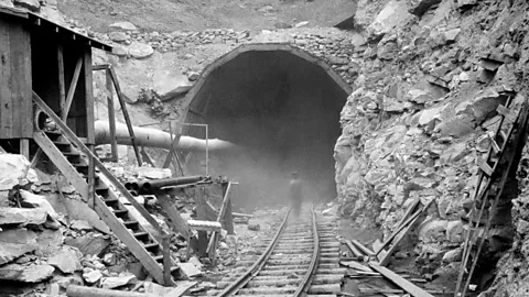 National Park Service Hundreds of African American miners died from the Hawk's Nest Tunnel Disaster; the site is marked with a memorial and burial ground (Credit: National Park Service)