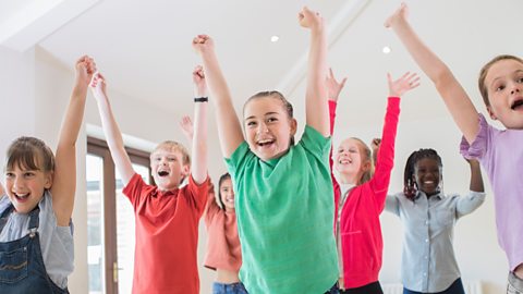 Children enjoying being active.