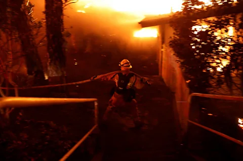 Alamy/Stephen Lam The Camp Fire destroyed more than 19,000 buildings in Northern California, including the Starks's home in Paradise (Credit: Alamy/Stephen Lam)