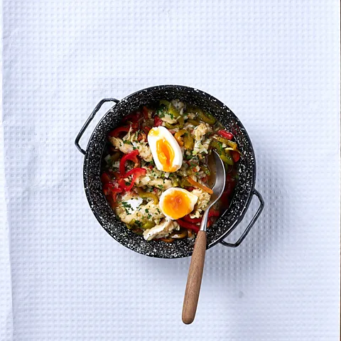 'Raw Studio' by Mario Ambrozio and Rafael Rodrigues Chef Leandro Carreira's Salada de Bacalhau Cru (Raw Salt Cod Salad) (Credit: 'Raw Studio' by Mario Ambrozio and Rafael Rodrigues)