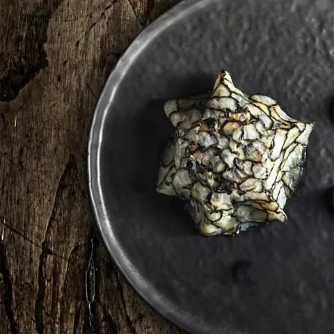 Alma Chef Henrique Sá Pessoa's 'Cobblestreet Cod' is named for its likeness to the streets of Lisbon's Chiado district (Credit: Alma)