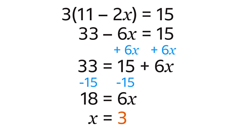 Solving equations with 𝒙 on one side - KS3 Maths - BBC Bitesize