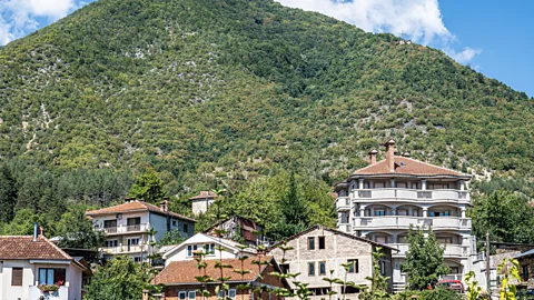 Richard Collett The village is nestled into the formidable terrain of the Jablanica Mountains (Credit: Richard Collett)