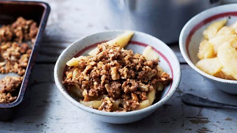 Mary's apple walnut crumble