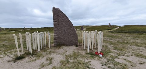 The Memorial Park for the Battle of Jutland, Denmark. The memorial commemorates the thousands of sailors who died in the battle. 