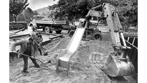 Alamy Die Wolke's premise was all-too real to its readers; after the accident at Chernobyl, sandpits in German playgrounds had to be replaced because of radioactivity (Credit: Alamy)