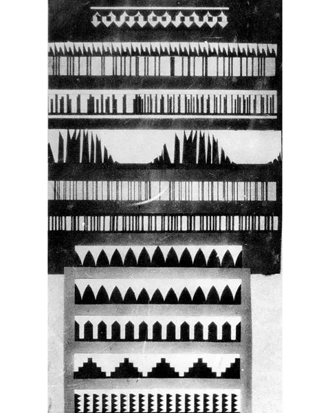 Courtesy of Andrey Smirnov One of Avraamov's big achievements was his creation of graphic-sonic art, or drawn sound (Credit: Courtesy of Andrey Smirnov)
