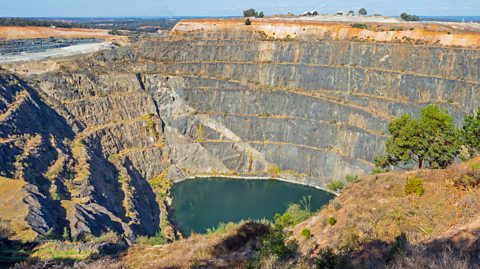 Alamy Western Australia's Greenbushes mine originally extracted tin, but now it is the world's largest lithium mine (Credit: Alamy)
