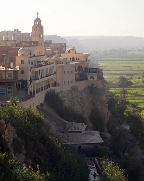 Anthon Jackson The view from the top of Jabal al-Tayr's Christian complex (Credit: Anthon Jackson)