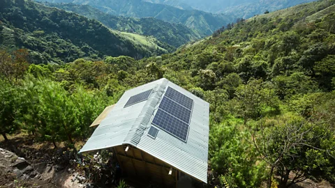 Luis Echeverri/Alamy Solar panels could help brig electricity to the 404,000 families that still live without it in Colombia (Credit: Luis Echeverri/Alamy)