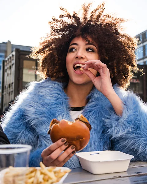 Getty Images One way that restaurants can nudge customers towards lower-carbon choices is to present a plant-based meal as the "default" option (Credit: Getty Images)