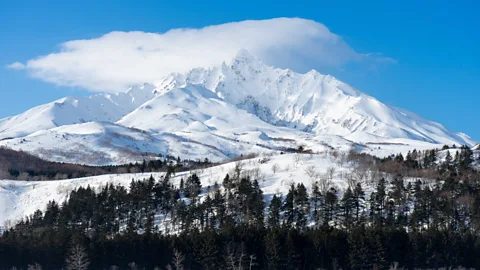 Oscar Boyd The jagged ridgeline and ice-encrusted spires of Rishiri’s south face are used as a training ground for high altitude expeditions (Credit: Oscar Boyd)