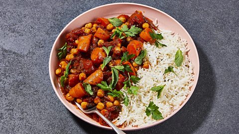 Chickpea carrot tagine 