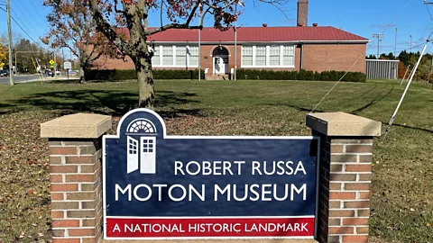 Larry Bleiberg The high school Johns attended is now a museum and a National Historic Landmark (Credit: Larry Bleiberg)