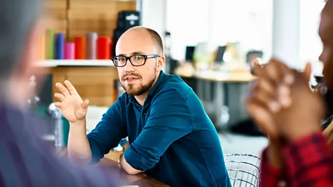Getty Images Traditionally, older generations have kept emotions and personal views out of the workplace – but younger workers are consciously bringing them to work (Credit: Getty Images)