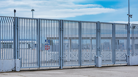 An image of a security fence.