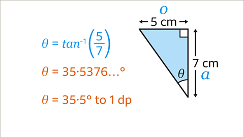 Finding angles in right-angled triangles - KS3 Maths - BBC Bitesize