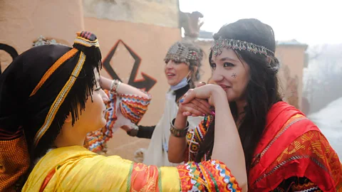 Getty Images Imazighen people celebrating the New Year according to the Imazighen calendar in Tizi Ouzou, Algeria on 12 January (Credit: Getty Images)