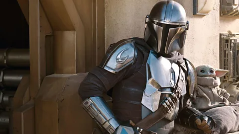 Alamy Star War series The Mandalorian features the use of groundbreaking "virtual filmmaking environments" known as Stagecraft units (Credit: Alamy)