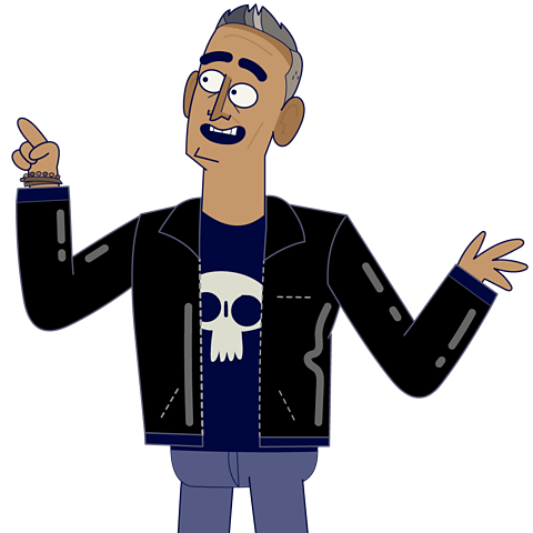 Cartoon of Nitin Sawhney