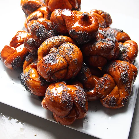 Beigelių krautuvėlė Beigelių krautuvėlė sells fist-sized, knotted pastries called teiglach (Credit: Beigelių krautuvėlė)