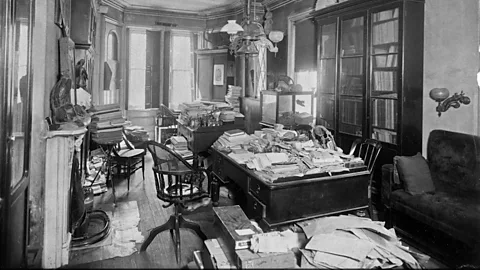 American Museum of Natural History Cope kept his precious store of "Marshiana" in the bottom-right drawer of his desk (Credit: American Museum of Natural History)