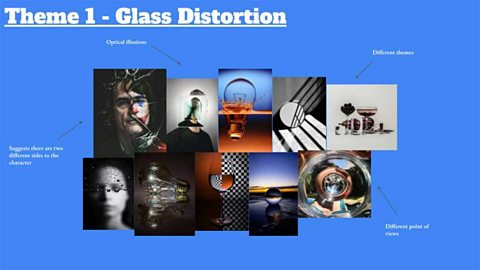 various objects looking distorted through different types of glass