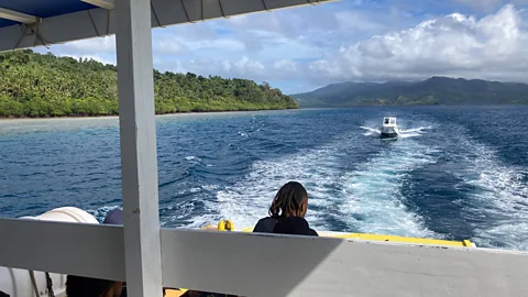 Ben McKechnie A ferry whisks travellers from Savusavu to the island of Taveuni (Credit: Ben McKechnie)