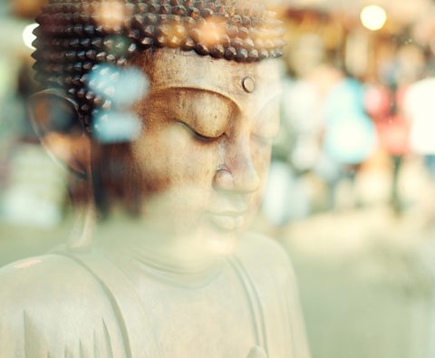 A statue of Buddha.