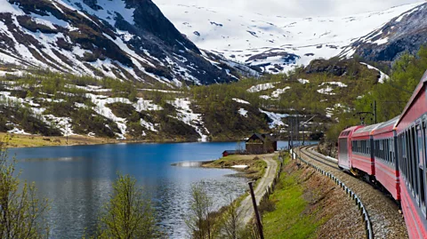Stockstudiox/Getty Images The route crosses the inhospitable Hardangervidda plateau, which soars more than 1km above sea level (Credit: Stockstudiox/Getty Images)