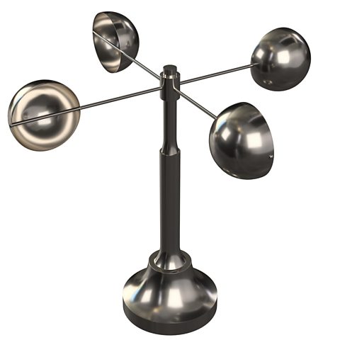 Photograph of a cup anemometer