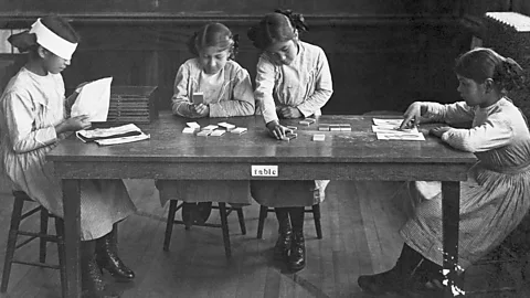 Corbis/Getty Images Maria Montessori believed that with the right learning materials, young minds can be nurtured (Credit: Corbis/Getty Images)