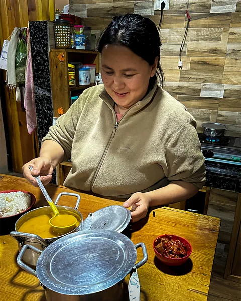 Nicole Melancon Thinley Yangzom runs the Tshering Farmhouse in Paro (Credit: Nicole Melancon)