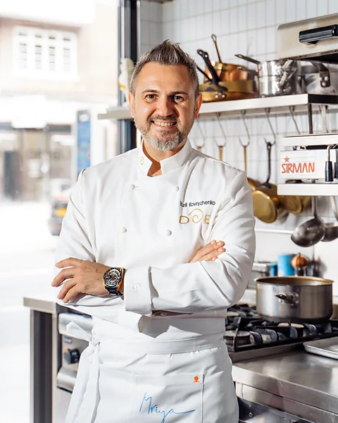 Yurii Kovryzhenko Yurii Kovryzhenko, chef at Mriya Neo Bistro in the West London (Credit: Yurii Kovryzhenko)