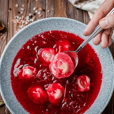 klopotenko.com Ievgen Klopotenko's vegetarian borsch with vushka (Credit: klopotenko.com)