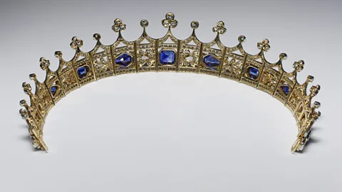 V&A Museum The sapphire-and-diamond coronet designed by Prince Albert for Queen Victoria in 1840, the year they married – the sapphires signify royalty, faith and trust (Credit: V&A Museum)