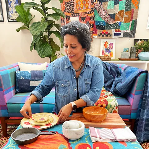 Nandita Iyer Nandita Iyer is the author of The Great Indian Thali: Seasonal Vegetarian Wholesomeness (Credit: Nandita Iyer)