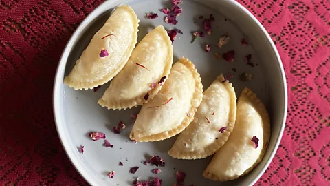 Nandita Iyer Gujiya is a hallmark sweet of Holi (Credit: Nandita Iyer)